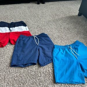 ASOS 3 pairs of swim trunks xs